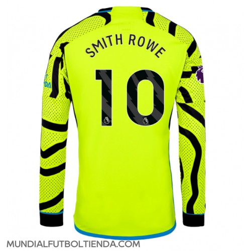 Camiseta Arsenal Emile Smith Rowe #10 Segunda Equipación Replica 2023-24 mangas largas